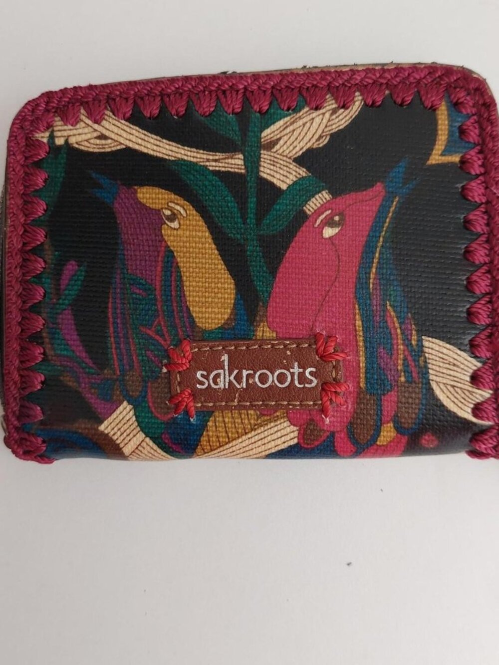 Sakroots multi coloured wallet bird peace #boho #floral